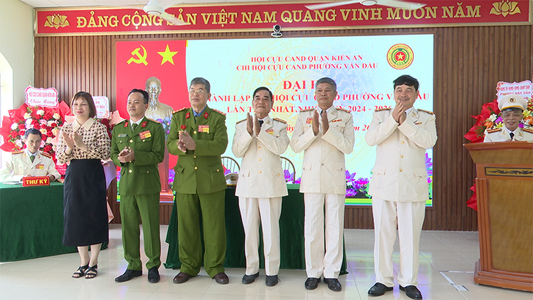 Đại hội thành lập Chi hội cựu Công an nhân dân phường Văn Đẩu (quận Kiến An) nhiệm kỳ 2024-2026